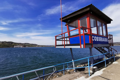 Bild von Herbstschwimmen im Stauseebad Cossebaude am 15.11.26